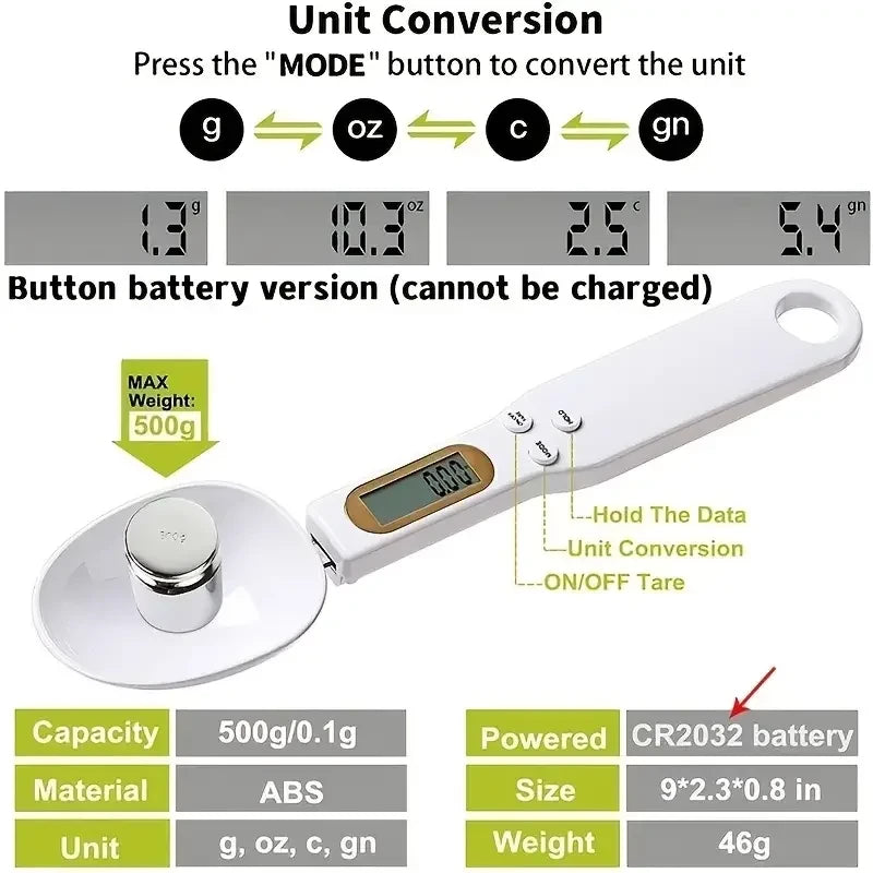 Digital Measuring Spoon Scale - Precision Kitchen Scale